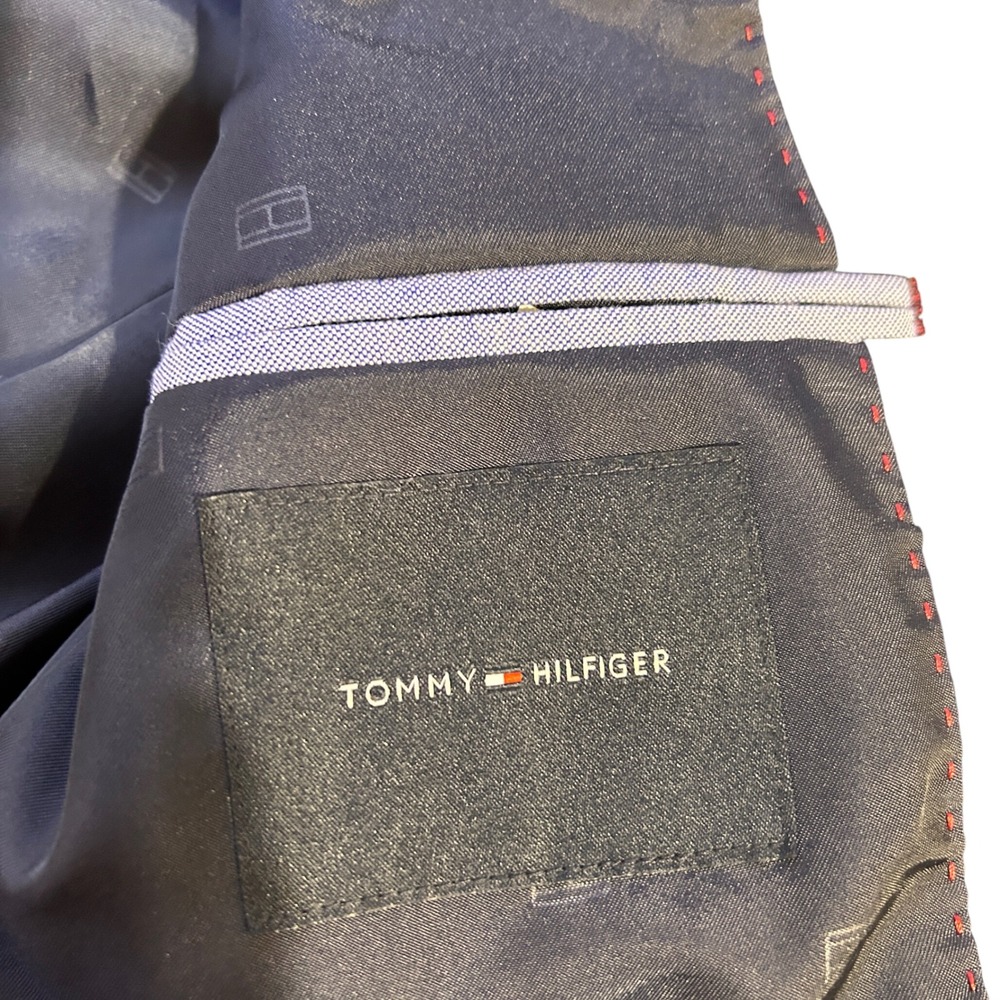 Tommy Hilfiger‎ Men's Black Velvet Blazer Jacket Sport Coat 38R - Picture 4 of 8